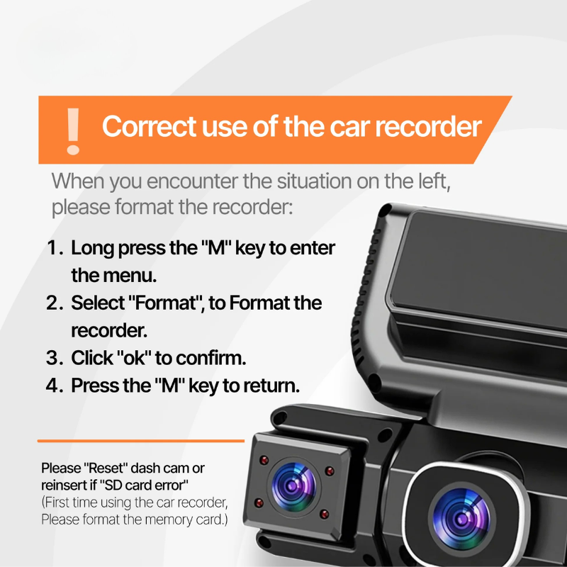 Sulris 360Guard™ 4-Channel Wireless Dash Cam with GPS & IR Night Vision